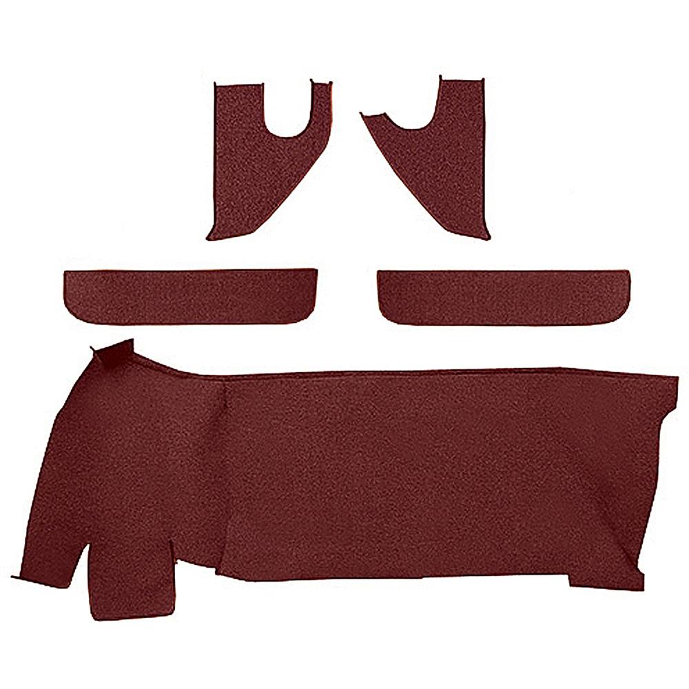 1967-72 Chevrolet/GMC Truck Carpet Accessory Set w/ Gas Tank, Door & Kick Panels Loop Maroon