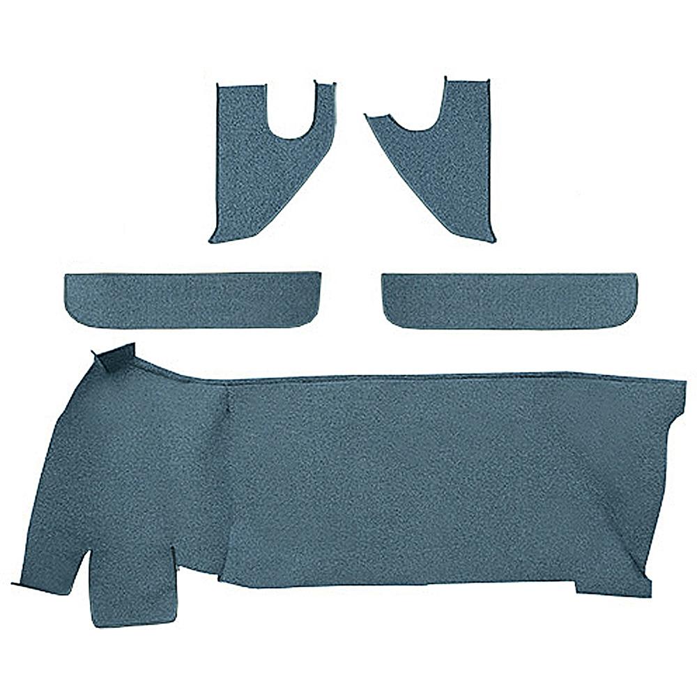 1967-72 Chevrolet/GMC Truck Carpet Accessory Set w/ Gas Tank, Door & Kick Panels Loop Medium Blue