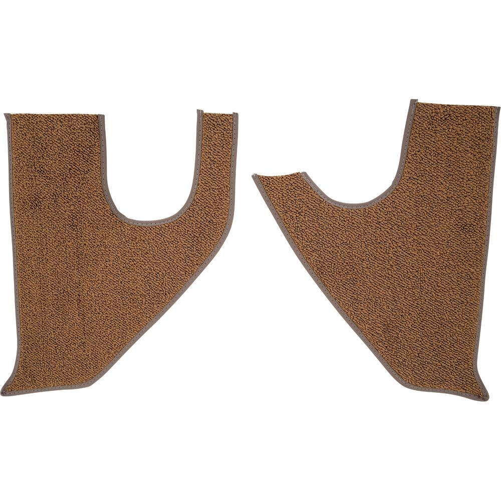 1967-72 Chevrolet/GMC Truck Carpet Kick Panel Inserts w/ Cardboard Backing Loop Dark Saddle