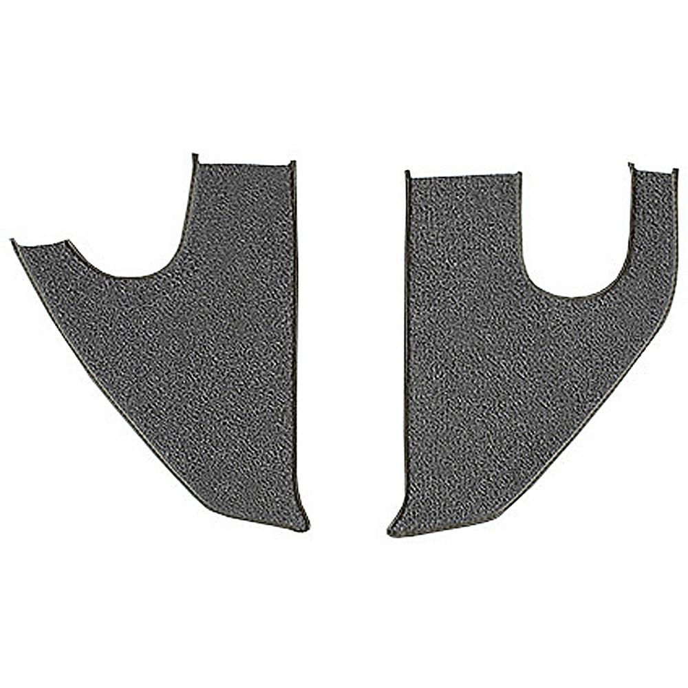 1967-72 Chevrolet/GMC Truck Carpet Kick Panel Inserts w/ Cardboard Backing Loop Gunmetal Gray