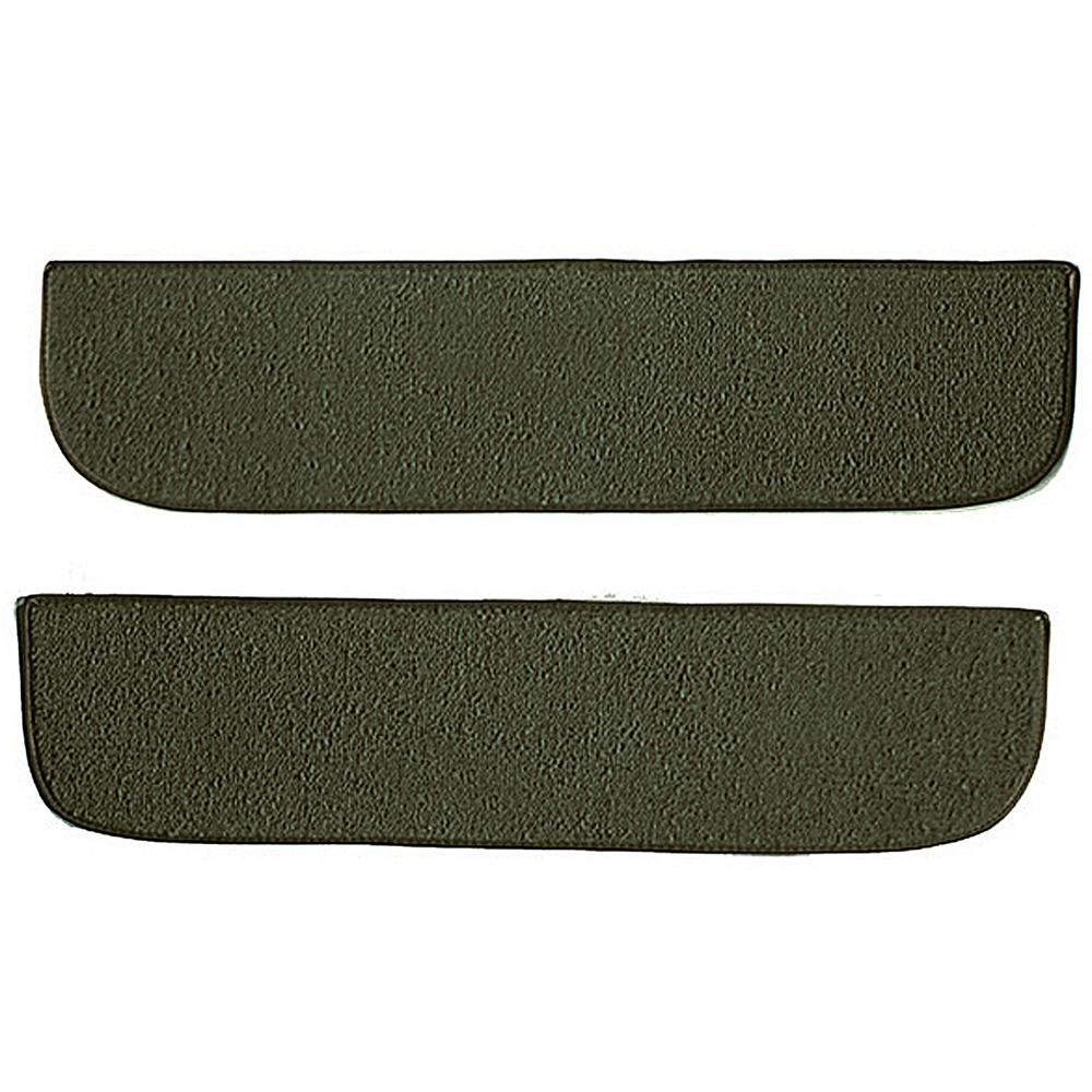 1967-72 Chevrolet/GMC Truck Carpet Door Panel Inserts w/ Cardboard Backing 2-Piece Loop Moss Green