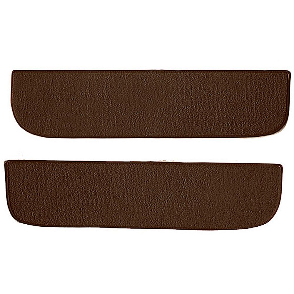 1967-72 Chevrolet/GMC Truck Carpet Door Panel Inserts w/ Cardboard Backing 2-Piece Loop Dark Saddle
