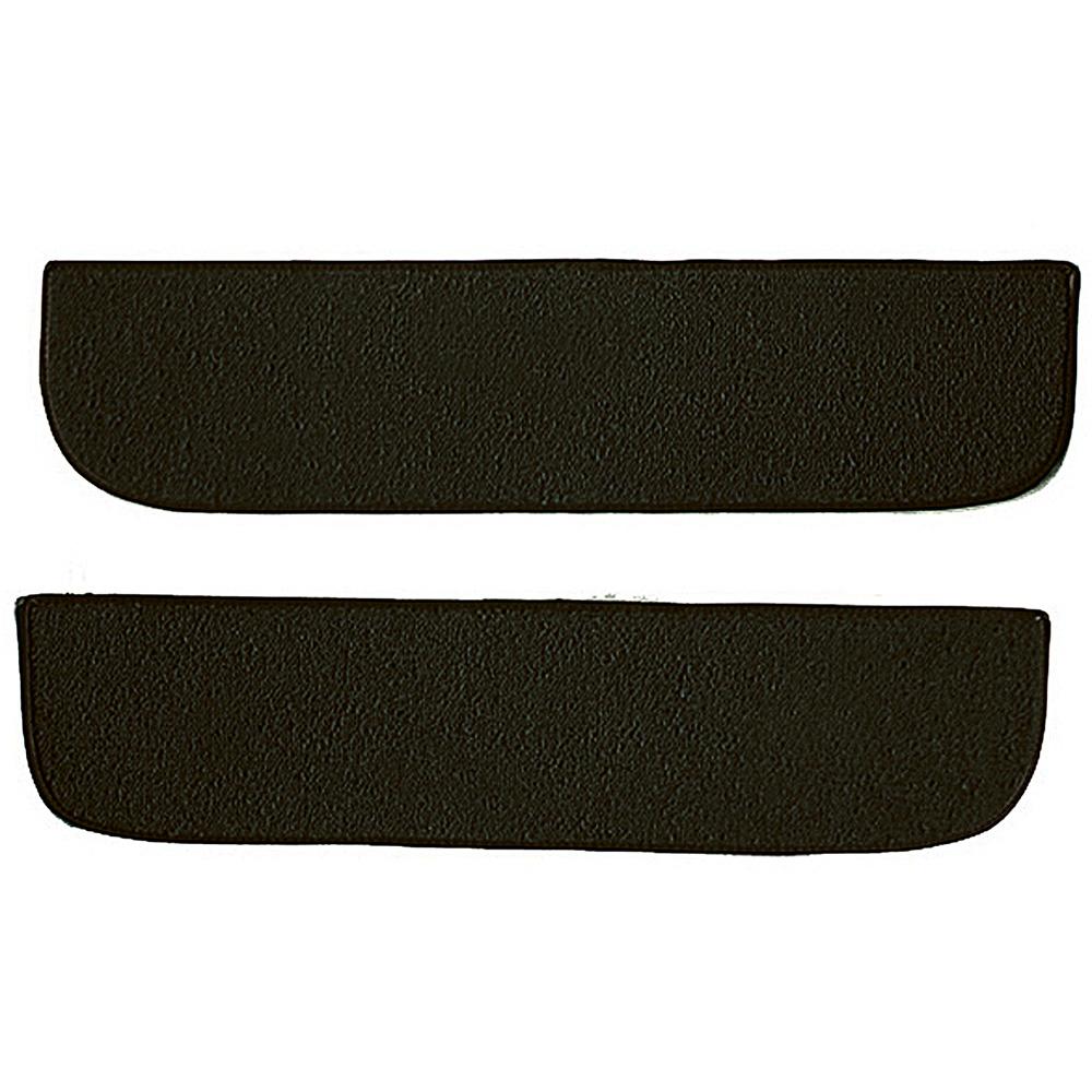 1967-72 Chevrolet/GMC Truck Carpet Door Panel Inserts w/ Cardboard Backing 2-Piece Loop Dark Olive Green