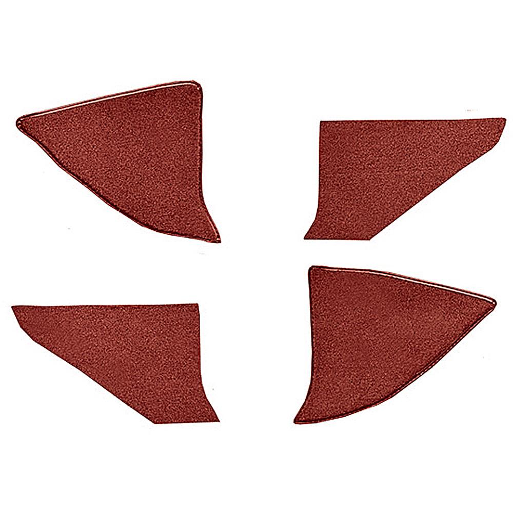 1973-74 Blazer/Jimmy Carpet Kick Panel Inserts w/o Cardboard Backing Loop Red