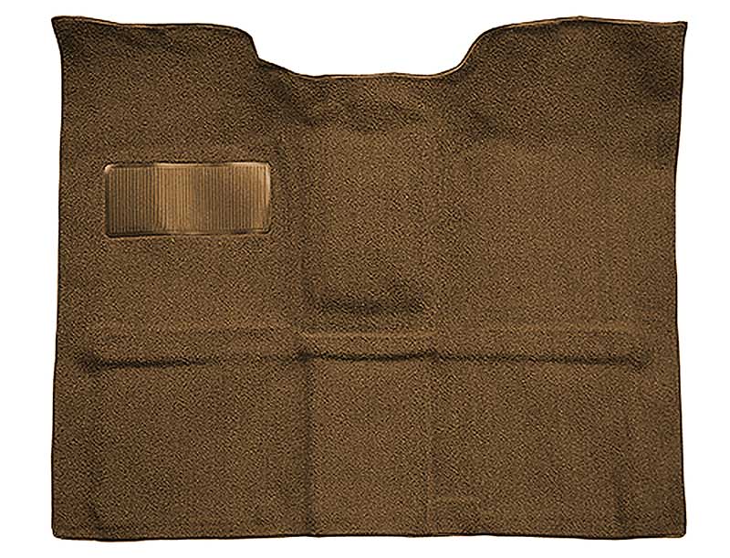 1969-72 Blazer, Jimmy 2-Door Molded Passenger Area Carpet Set Loop Standard Backing Floor Shift 4-Speed High Hump 4WD Dark Saddle
