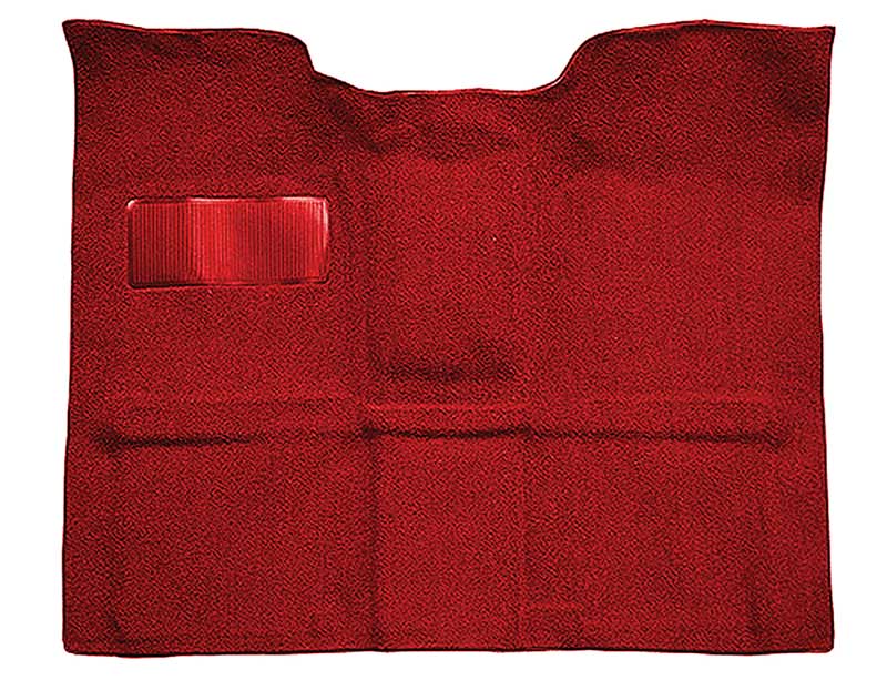 1969-72 Blazer, Jimmy 2-Door Molded Passenger Area Carpet Kit Loop Standard Backing Column Shift Automatic or 3-Speed Manual Low Hump 2WD Red