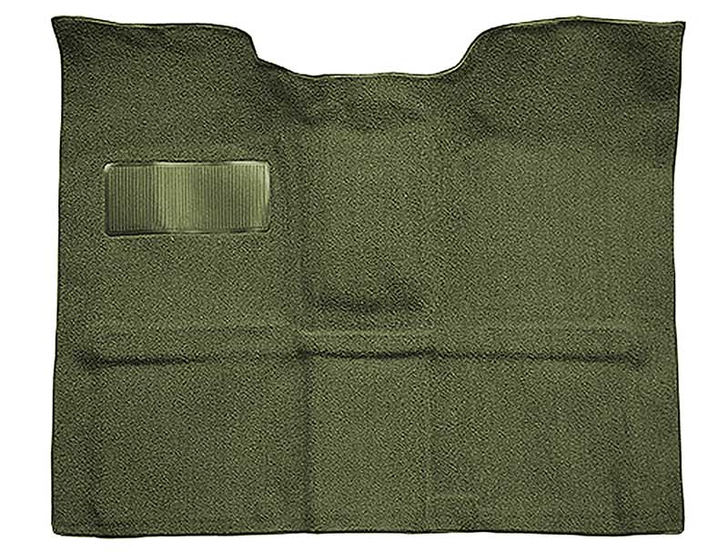 1969-72 Blazer, Jimmy 2-Door Molded Passenger Area Carpet Kit Loop Standard Backing Column Shift Automatic or 3-Speed Manual Low Hump 2WD Moss Green