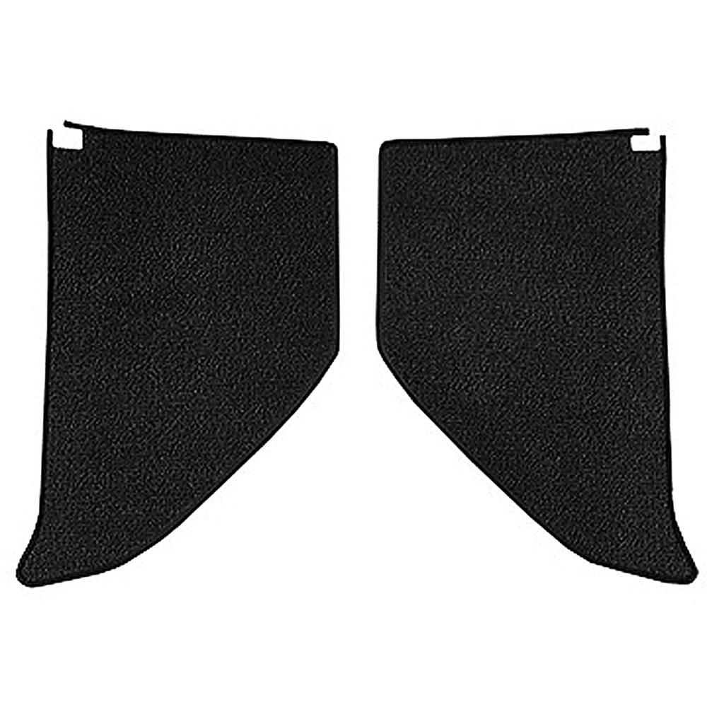 1964-66 Chevrolet/GMC Truck Carpet Kick Panel Inserts w/ Cardboard Backing Loop Black