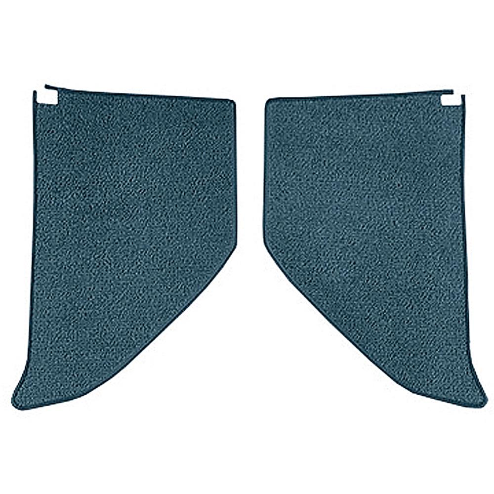 1964-66 Chevrolet/GMC Truck Carpet Kick Panel Inserts w/ Cardboard Backing Loop Bright Blue