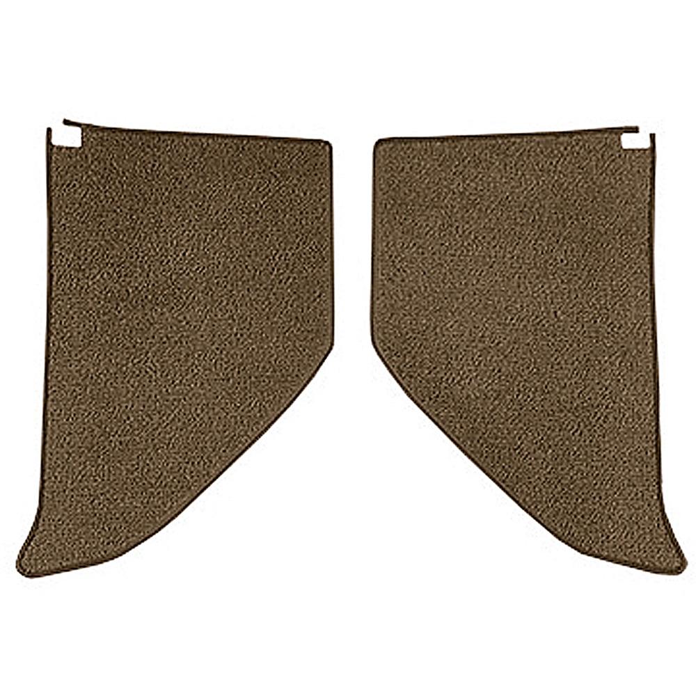 1964-66 Chevrolet/GMC Truck Carpet Kick Panel Inserts w/ Cardboard Backing Loop Medium Saddle