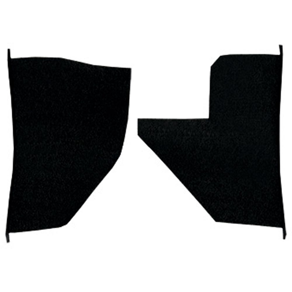 1955-59 Chevrolet/GMC Truck Carpet Kick Panel Inserts w/o Cardboard Backing Daytona Black