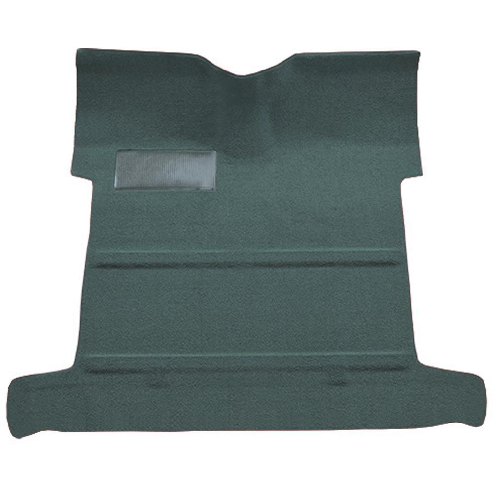 1955-59 Chevrolet, GMC Pickup 2nd Series Regular Cab Molded Carpet Kit Loop Mass Backing w/o Holes Automatic or 3-Speed Manual Low Hump 2WD Aqua