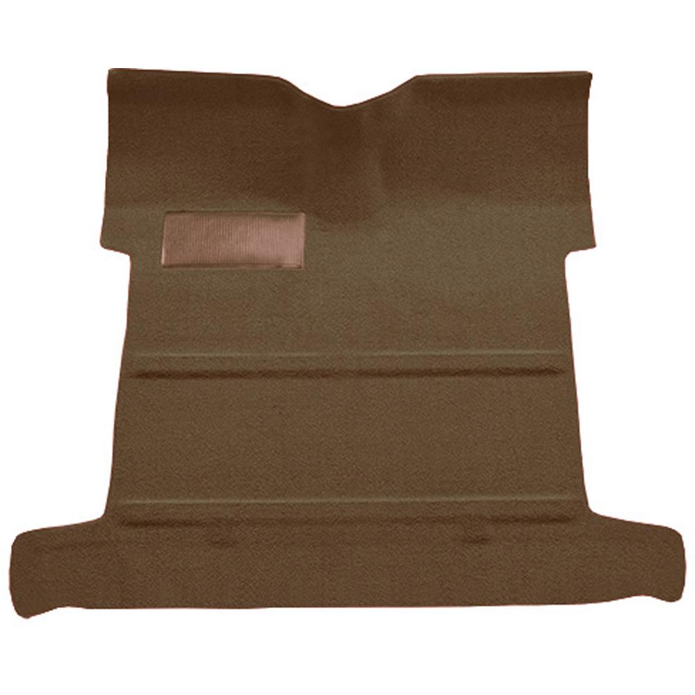 1955-59 Chevrolet, GMC Pickup 2nd Series Regular Cab Molded Carpet Kit Loop Mass Backing w/o Holes Automatic or 3-Speed Manual Low Hump 2WD Medium Saddle