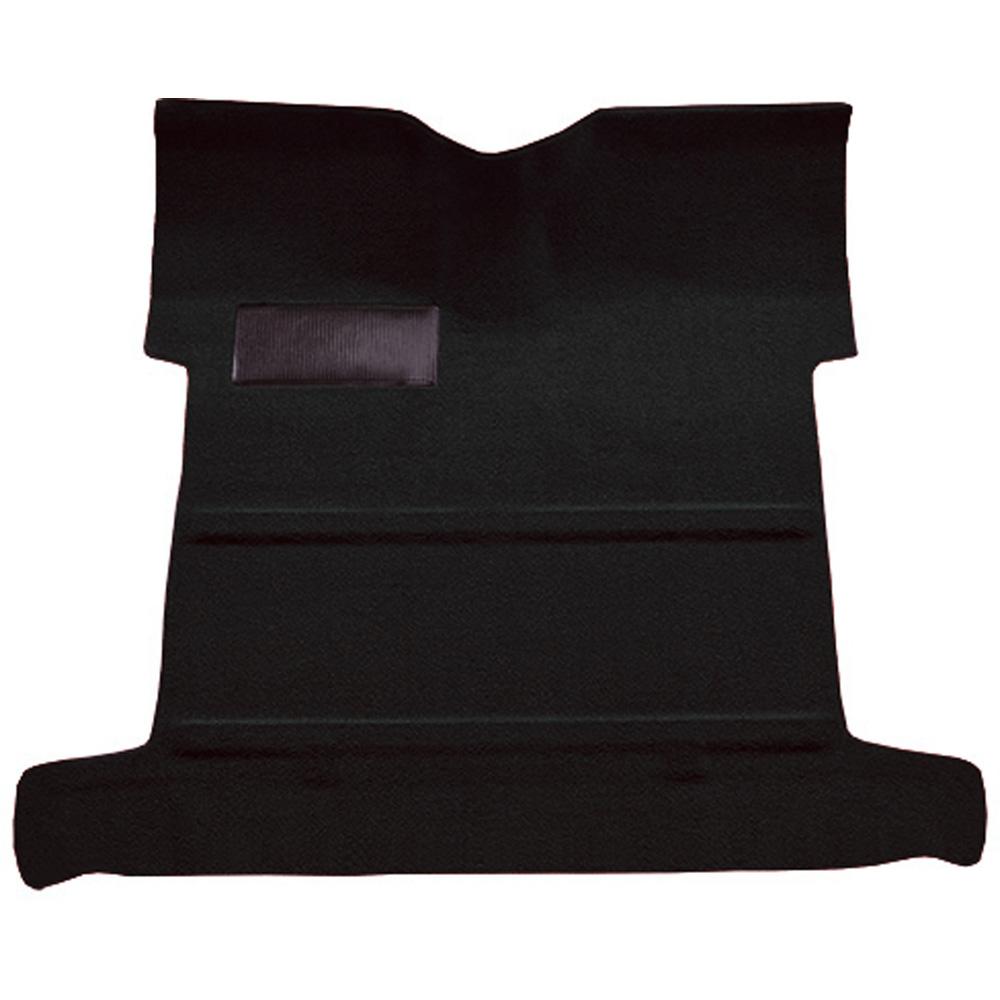 1955-59 Chevrolet, GMC Pickup 2nd Series Regular Cab Molded Carpet Set Loop Mass Backing w/o Holes 4-Speed High Hump 2WD Black