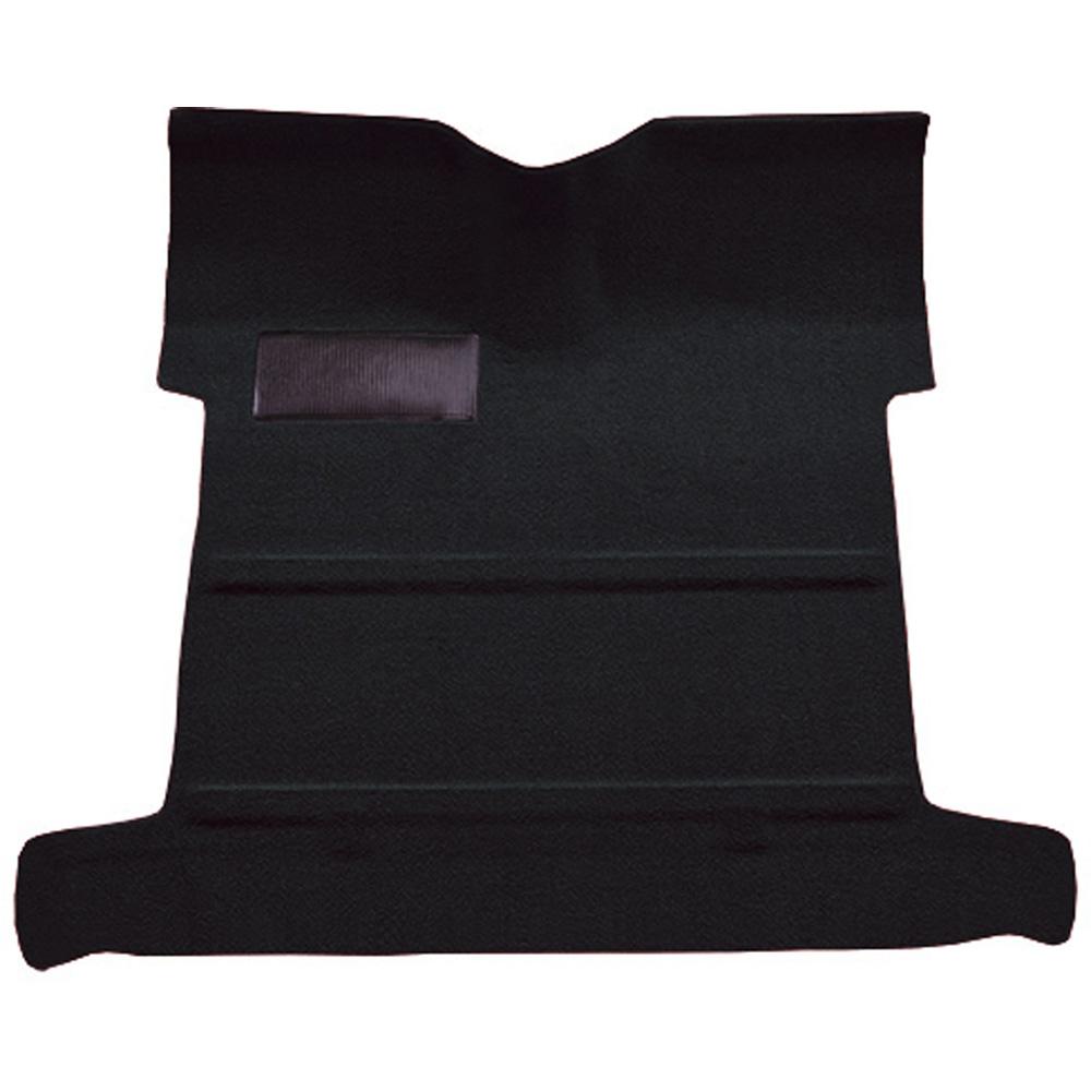 1955-59 Chevrolet, GMC Pickup 2nd Series Regular Cab Molded Carpet Set Loop Mass Backing w/o Holes 4-Speed High Hump 2WD Midnight Blue