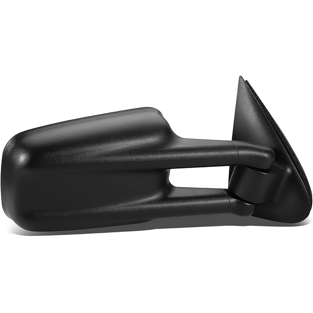 1999-07 Chevrolet/GMC Silverado, Sierra 2000-06 SUV Manual Towing Mirror Camper Style Without Wide Angle Glass Textured Black Finish RH