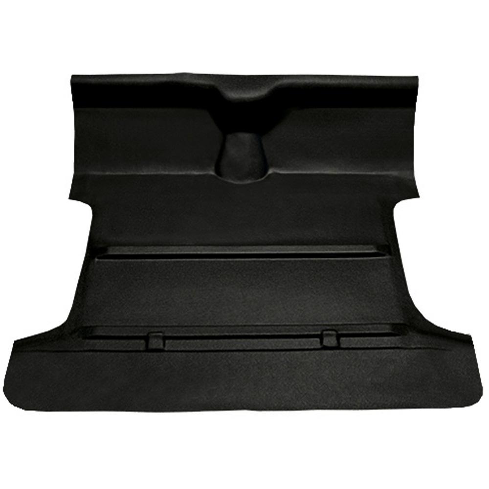 1955-59 Chevrolet, GMC Pickup 2nd Series Regular Cab Molded Vinyl Flooring Kit Vinyl Standard Backing w/o Holes Automatic or 3-Speed Manual Low Hump 2WD Black