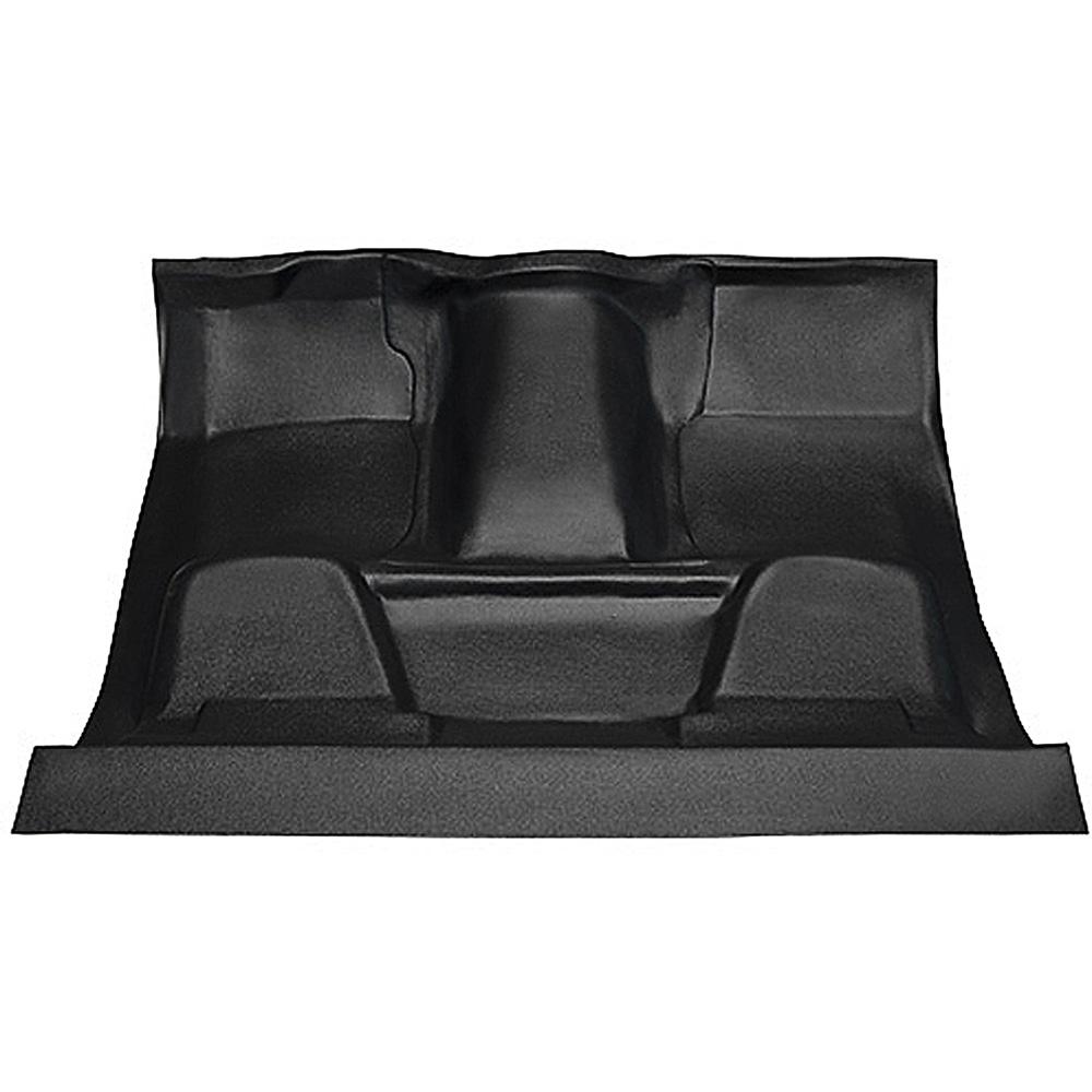 1973-80 Chevrolet, GMC Pickup Regular Cab Molded Vinyl Flooring Kit Vinyl Standard Backing Column Shift Automatic or 3-Speed Manual 2WD Gray