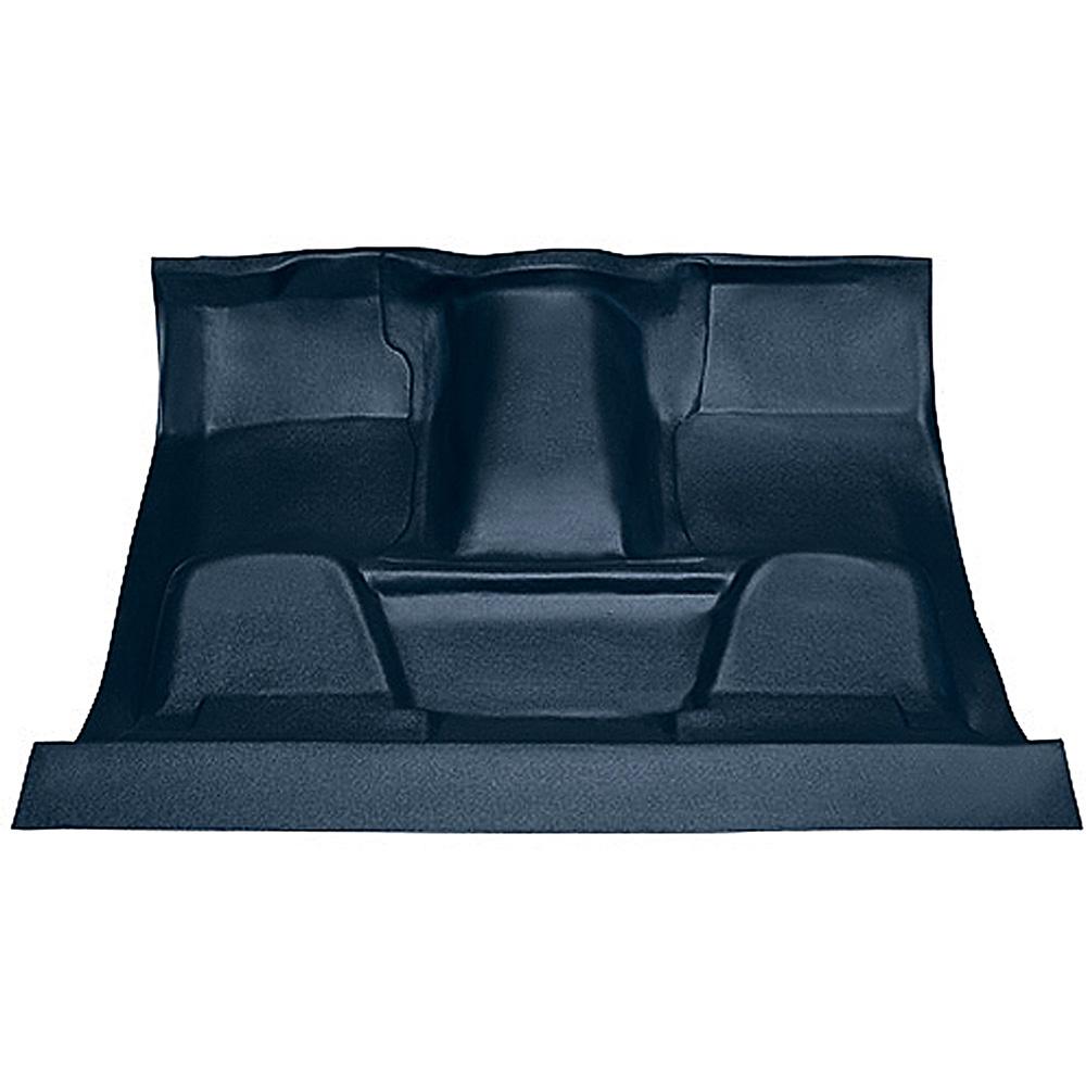 1973-80 Chevrolet, GMC Pickup Regular Cab Molded Vinyl Flooring Set Vinyl Standard Backing Floor Shift 4-Speed 2WD Medium Blue