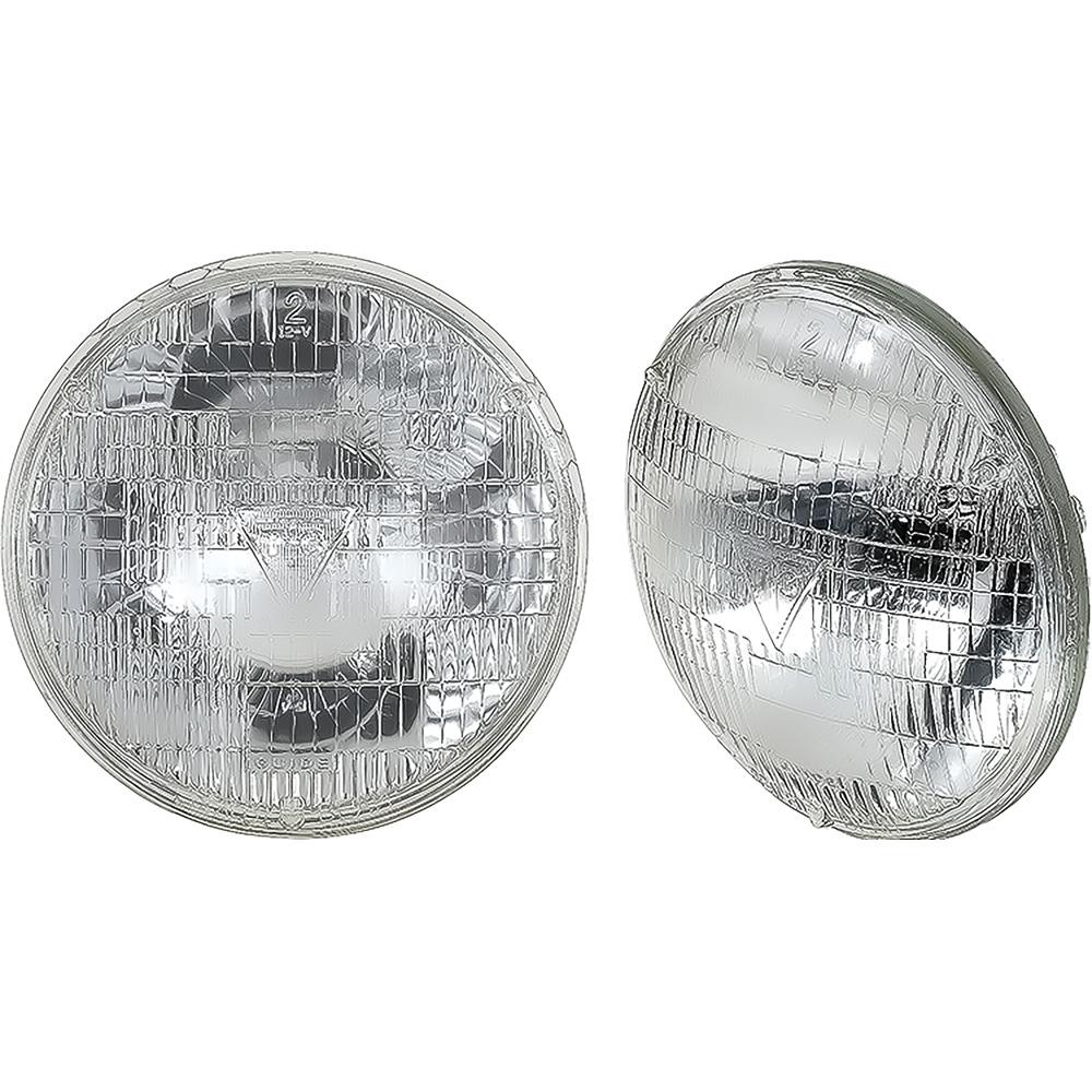 1956-71 T T-3 Logo Headlamp Bulbs 7" Diameter LH and RH Pair