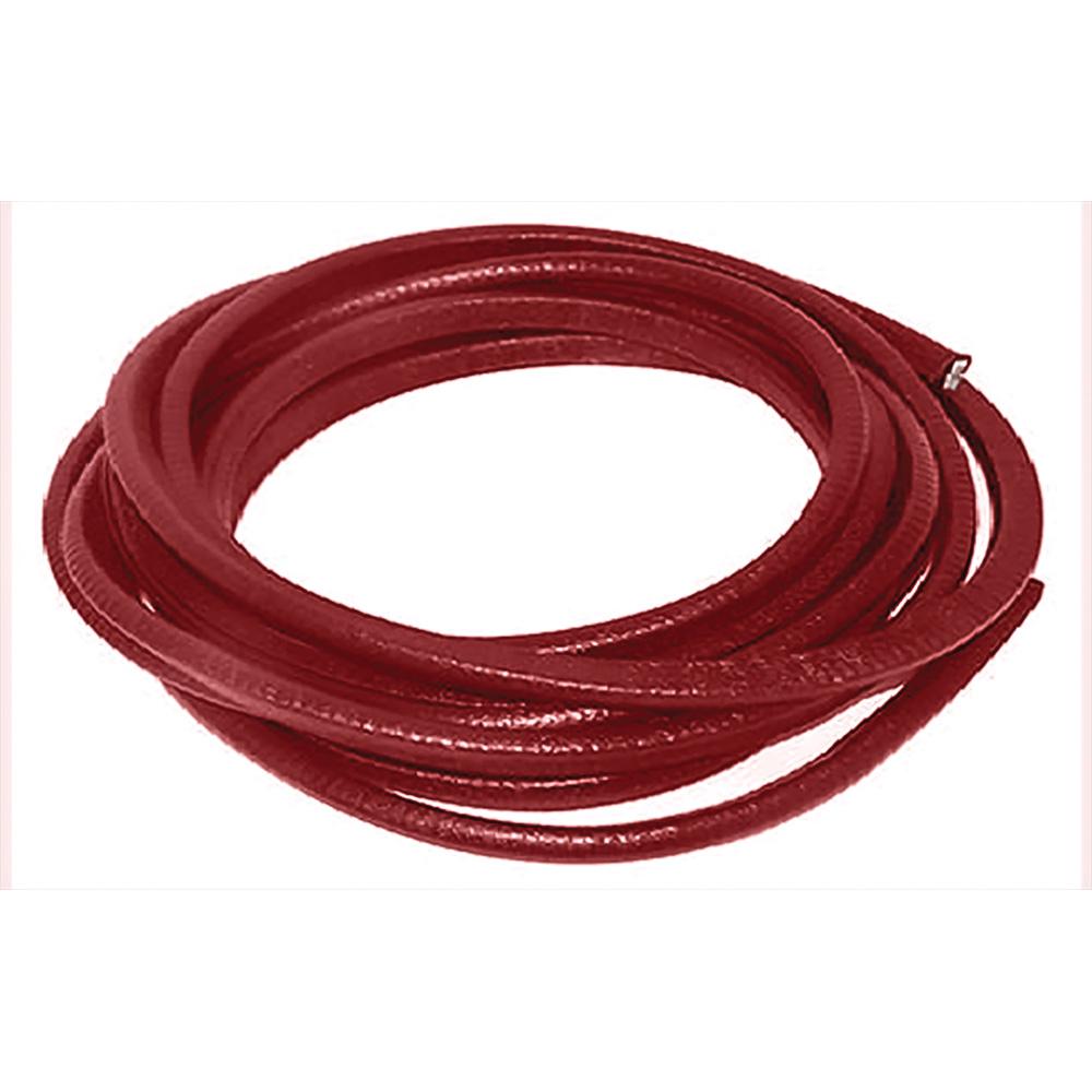 Door Jamb Vinyl Windlace  Dark Red  Snap On Double Lip Style  20 Foot Roll