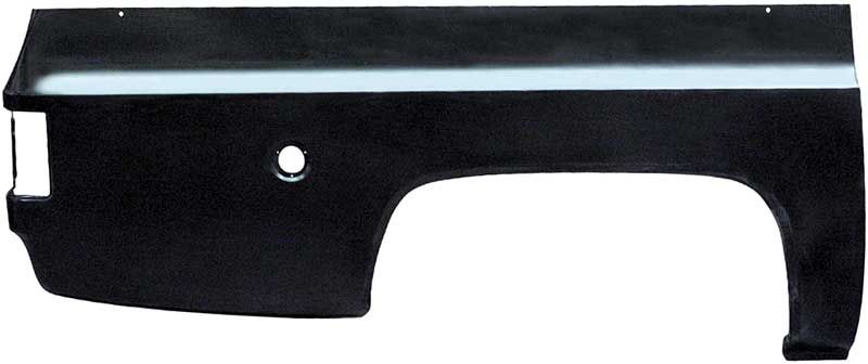 1973-78 Chevy, GMC Suburban Quarter Panel Lower Half Repair Panel w/Round Fuel Door RH