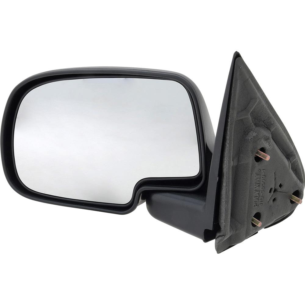 1999-07 Chevrolet, GMC Truck, 2000-06 Suburban, Tahoe, Yukon, 2002-06 Avalanche, Escalade Manual Mirror Black Texture LH