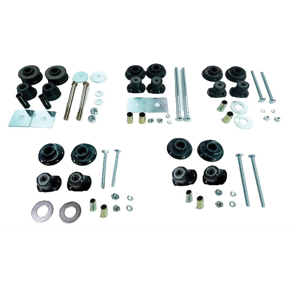 1969-72 Chevrolet, GMC Blazer, Jimmy Body Mounting Bushing and Hardware Set Reproduction 70 Pieces