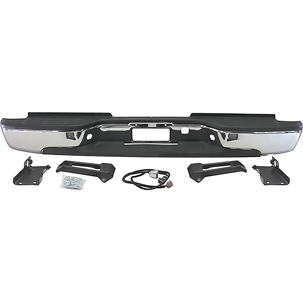 2001-07 Chevrolet, GMC GMT800 Silverado, Sierra 2500HD, 3500 Fleetside Rear Step Bumper Chrome