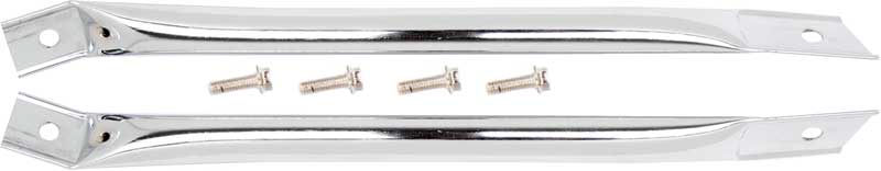 1970-81 Chevrolet Camaro Chrome Fender to Radiator Support Bars RH & LH with Hardware