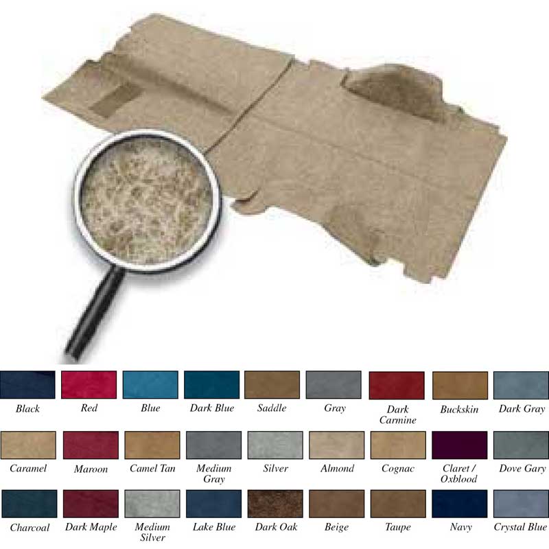 1982-83 Blazer / Jimmy 4 Wheel Drive Almond Complete Molded Cut Pile Carpet Set