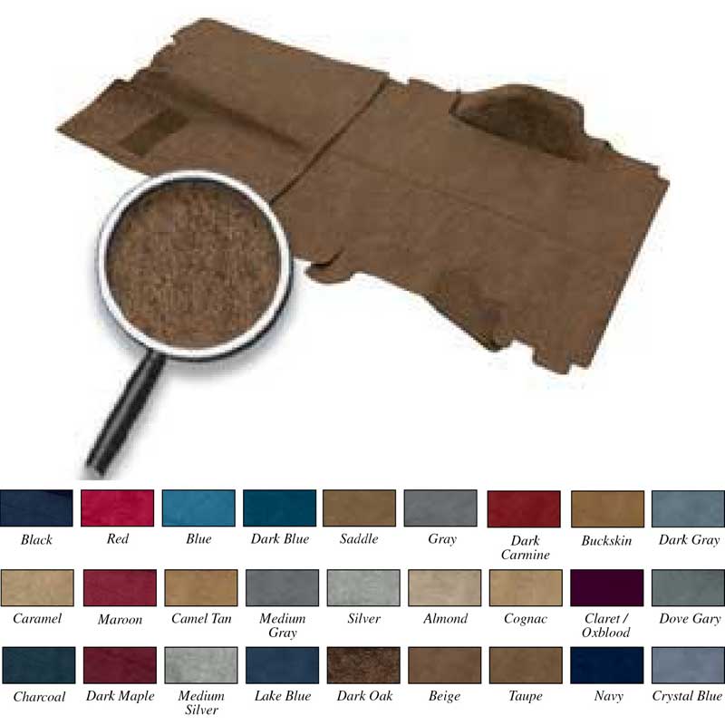 1992-94 Chevrolet Blazer 2 Door Taupe Cargo Area Molded Cut Pile Carpet