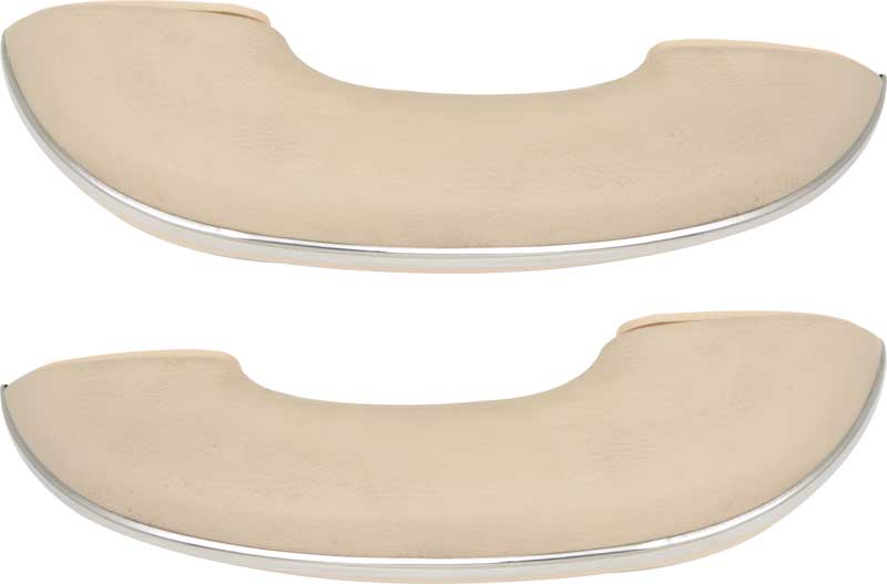 1955-56 Chevrolet 150/210 2/4 Door Hardtop/Sedan Beige Armrest Assemblies