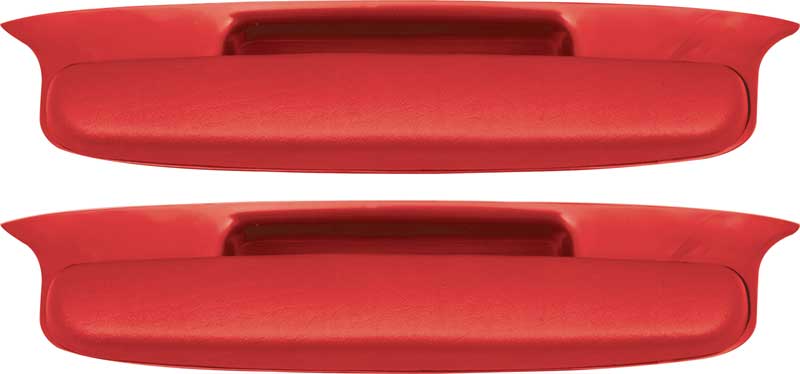 1957 Bel Air 2/4 Door Hardtop/Sedan Red Armrest Assemblies