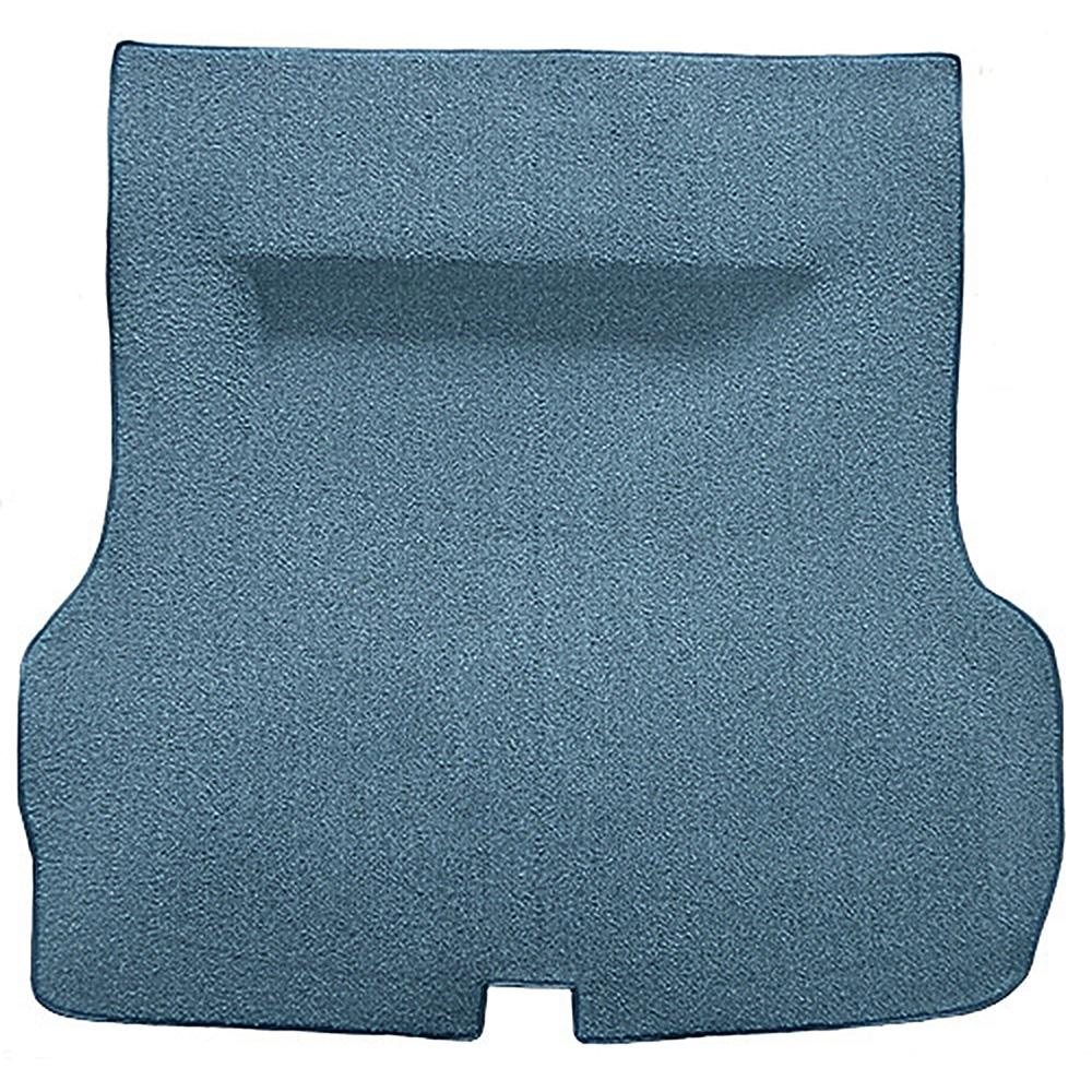 1955-57 Bel Air, Two-Ten 2 or 4 Door Hardtop, Sedan Molded Trunk Carpet w/o Spare Tire Cutout Mass Backing Loop Bright Blue