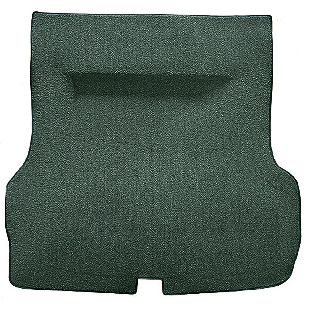 1955-57 Bel Air, Two-Ten 2 or 4 Door Hardtop, Sedan Molded Trunk Carpet w/o Spare Tire Cutout Mass Backing Loop Dark Green