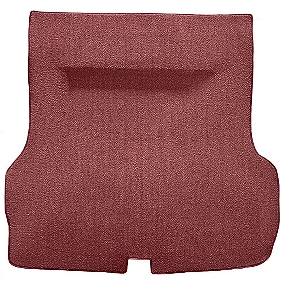 1955-57 Bel Air, Two-Ten 2 or 4 Door Hardtop, Sedan Molded Trunk Carpet w/o Spare Tire Cutout Mass Backing Loop Maroon