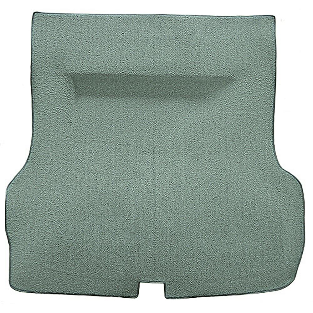 1955-57 Bel Air, Two-Ten 2 or 4 Door Hardtop, Sedan Molded Trunk Carpet w/o Spare Tire Cutout Mass Backing Loop Light Green