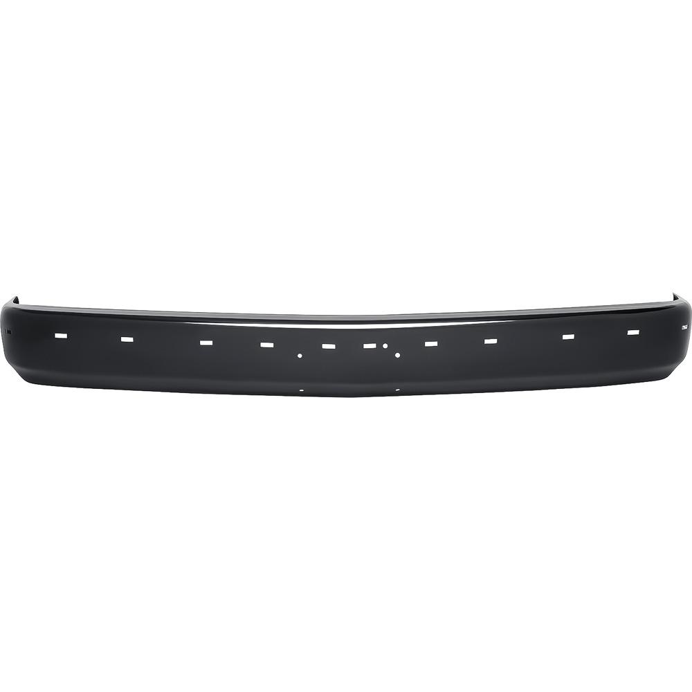 1988-98 Chevrolet, GMC GMT400 Truck Front Bumper With License Plate Holes With Impact Strip Slots, Without Bumper Guard Holes Paintable