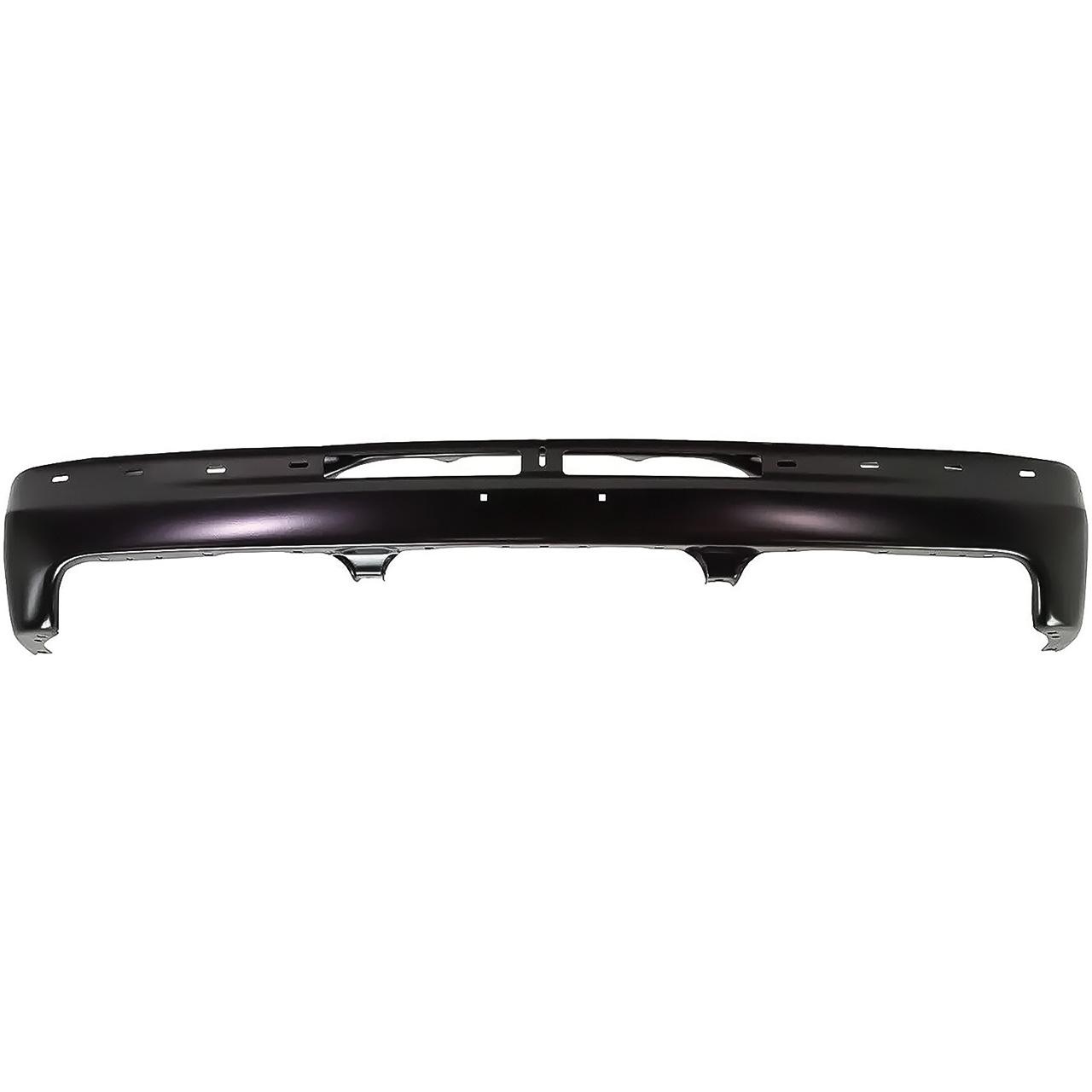 1999-02 Silverado, 2000-06 Chevy Suburban, Tahoe Front Bumper Without Brackets Black Paintable Finish