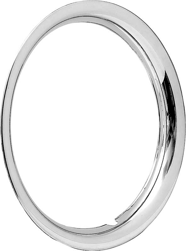1967-1988 GM Rally Wheel Trim Ring 15" x 6", 15" x 7" Stainless Steel Round Edge, Smooth Lip 2" Deep Each