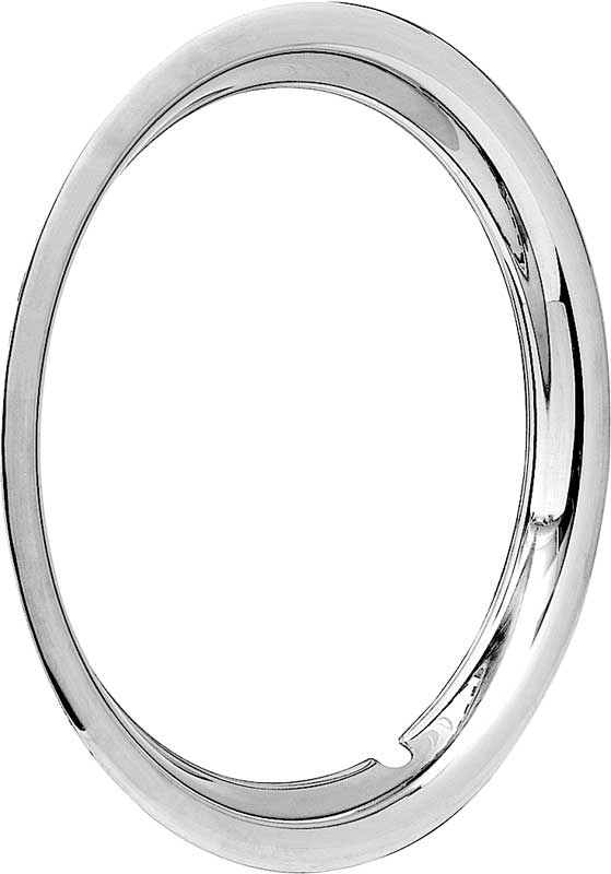 1967-88 GM Rally Wheel Trim Ring 16" x 7", 16" x 8" Stainless Steel Round Edge, Smooth Lip 2" Deep Each