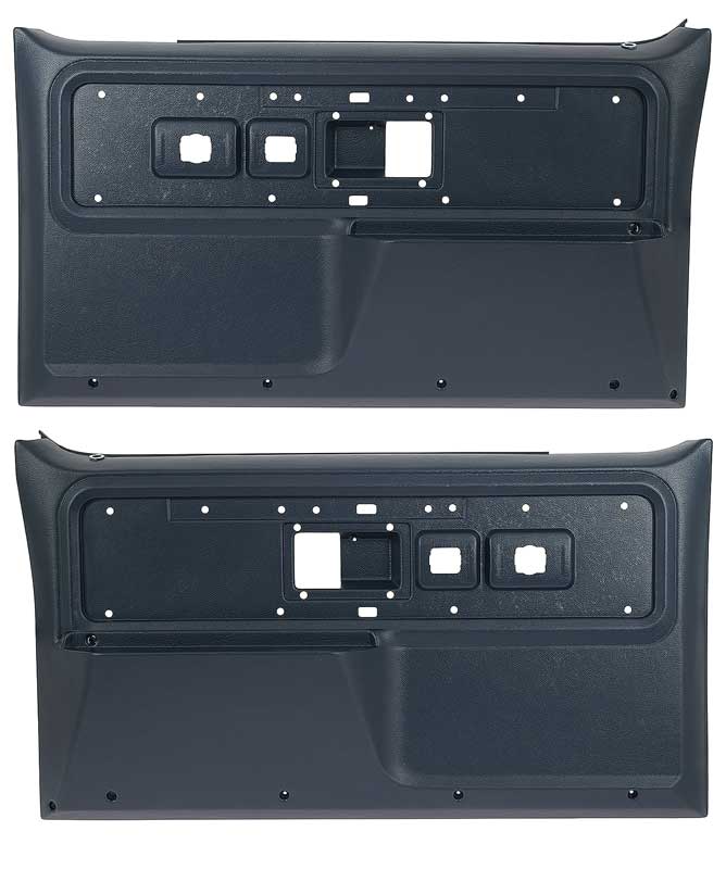 1977-80 Chevrolet/GMC Truck, Blazer, Jimmy, Suburban Front Door Panels Silverado or Cheyenne Style Blue
