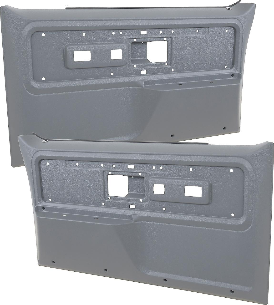 1977-80 Chevrolet/GMC Truck, Blazer, Jimmy, Suburban Front Door Panels Silverado or Cheyenne Style Gray Pair