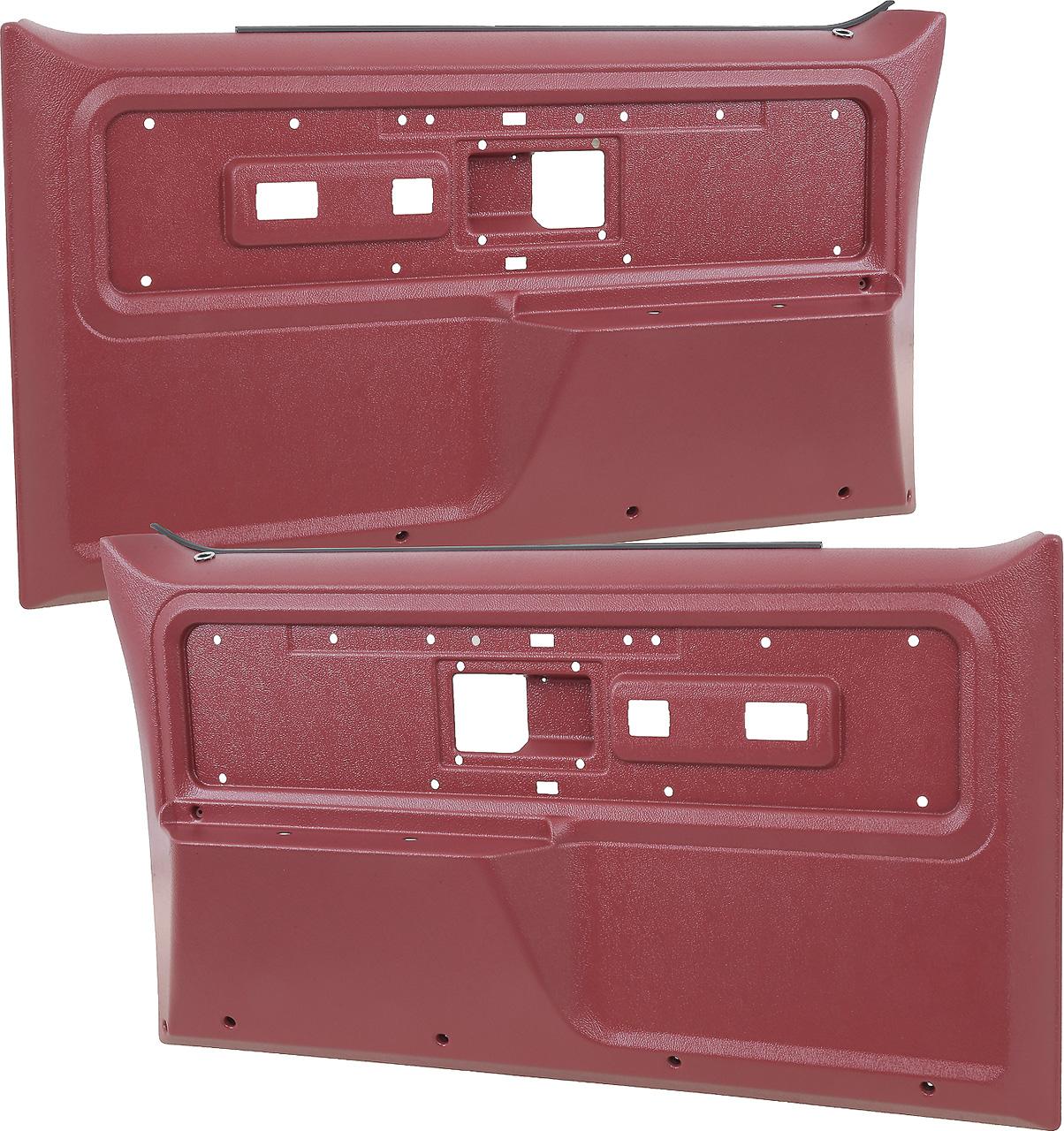 1977-80 Chevrolet/GMC Truck, Blazer, Jimmy, Suburban Front Door Panels Silverado or Cheyenne Style Red