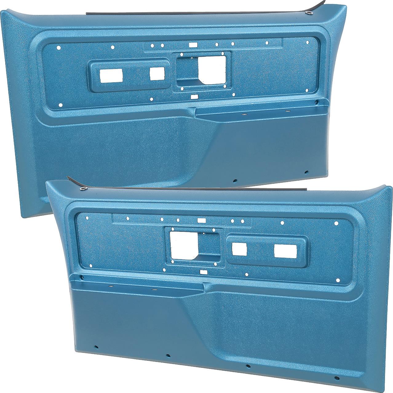 1977-80 Chevrolet/GMC Truck, Blazer, Jimmy, Suburban Front Door Panels Silverado or Cheyenne Style Bright Blue