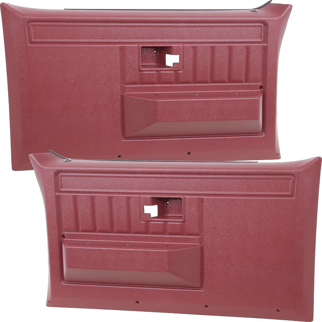 1981-91 Chevy, GMC, Pickup, Blazer, Jimmy, Suburban Front Door Panels Red Pair