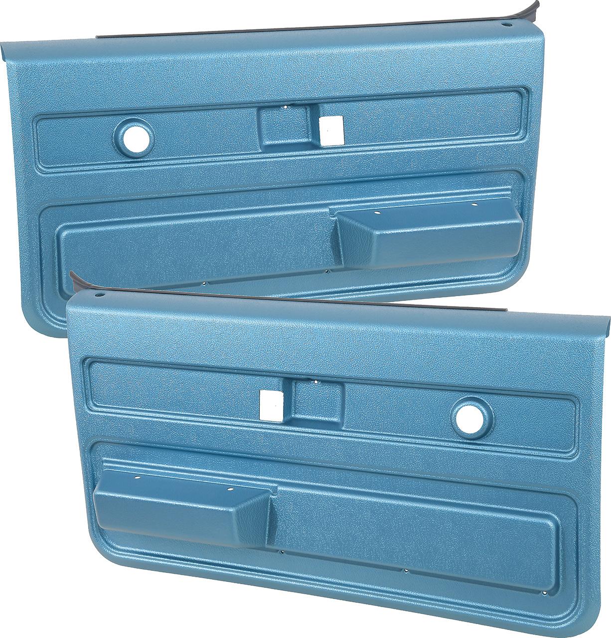 1973-76 Chevrolet/GMC Truck, Blazer, Jimmy, Suburban Front Door Panels Bright Blue