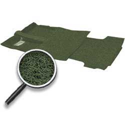 1975-80 Suburban 2 Wheel Drive With Column Shift Green Complete Cut Pile Carpet Set