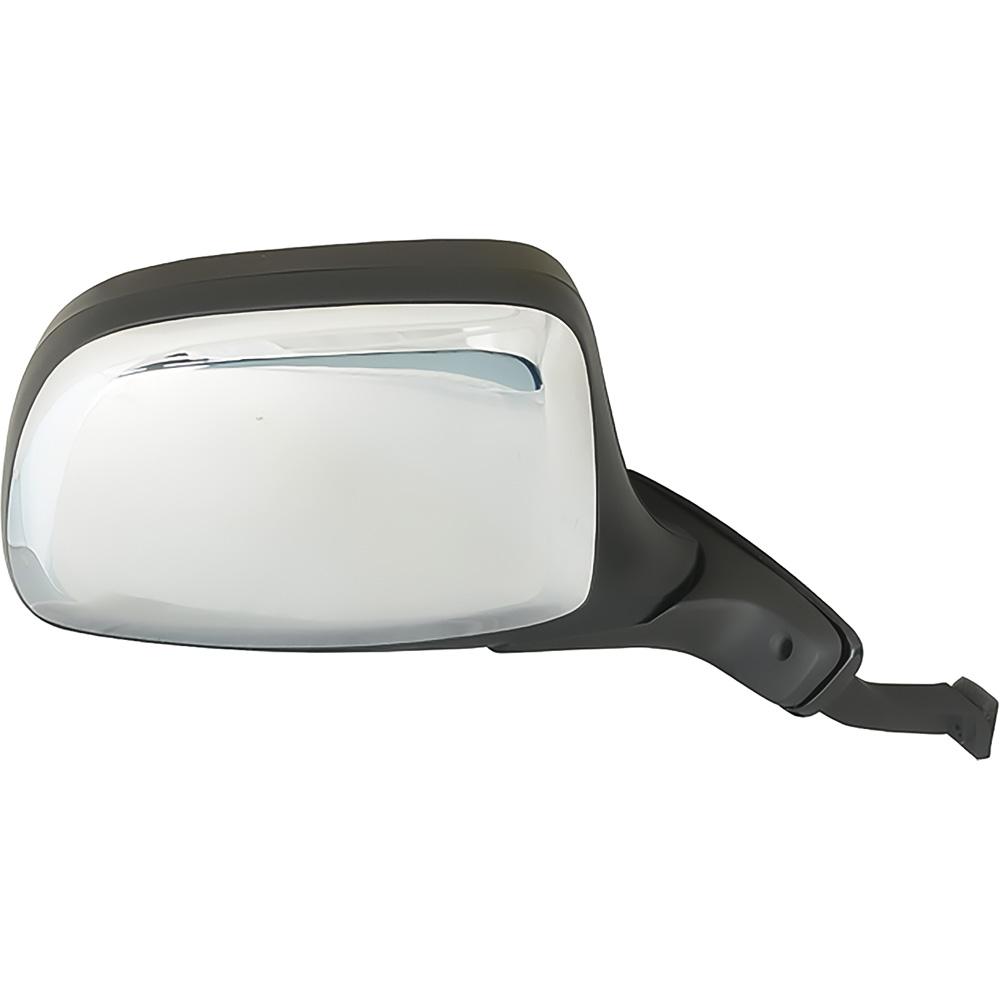 1992-96 Ford F-150-F-250 Truck, Bronco Exterior Mirror Assembly RH, Passenger Side, Manual, Chrome Cap